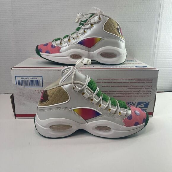 Reebok Iverson Question Mid Candy Land GZ0081 Size 5 - Picture 4 of 10